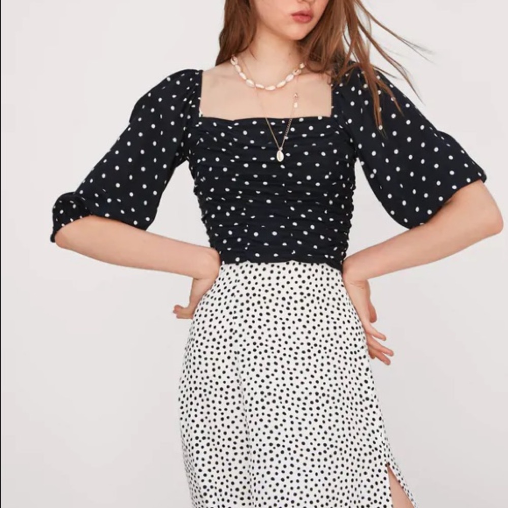 Zara Polka Dot Top